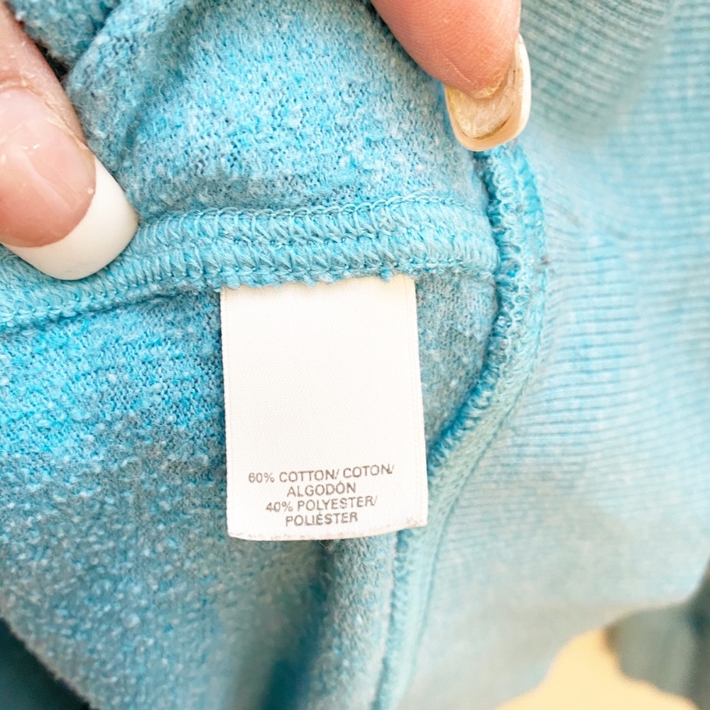 Victoria Secret Blue Bling Hoodie Sz L - Picture 4 of 6